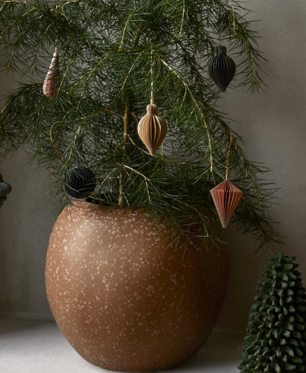 Broste Copenhagen - Christmas Mix Deko-Anhänger Natural
