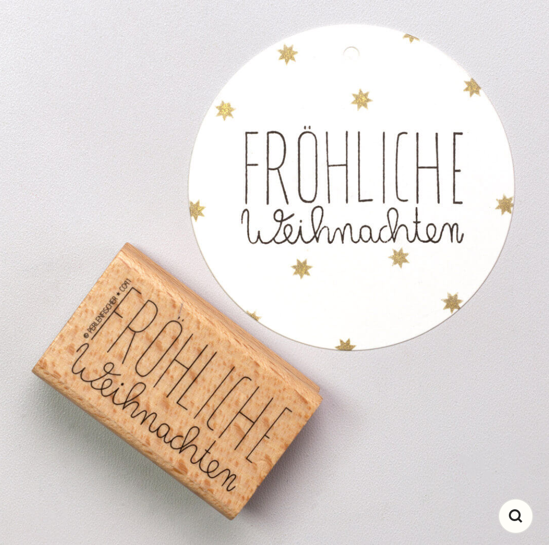 Stempel Fröhliche Weihnachten Perlenfischer