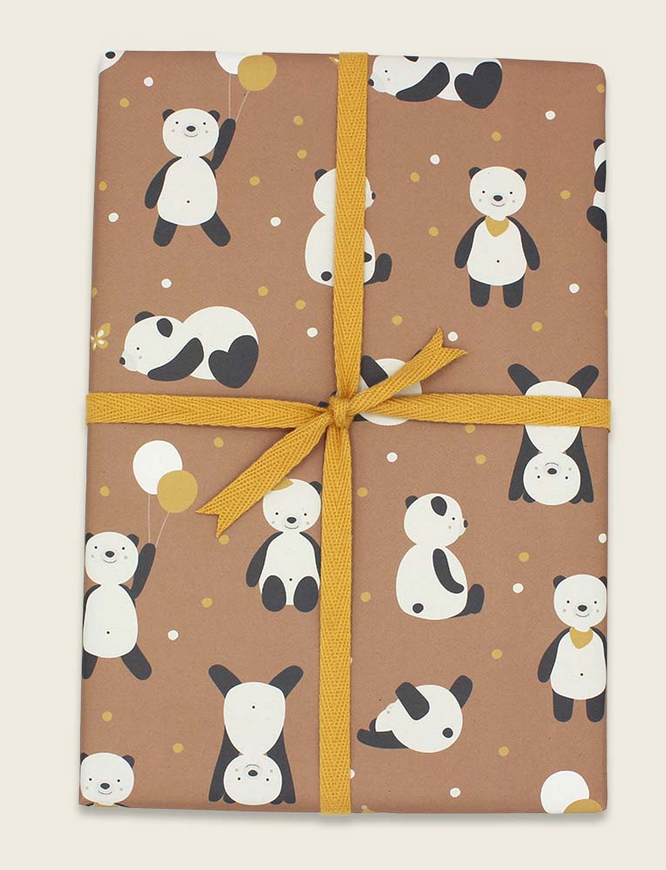 Geschenkpapier Pandas, sugar