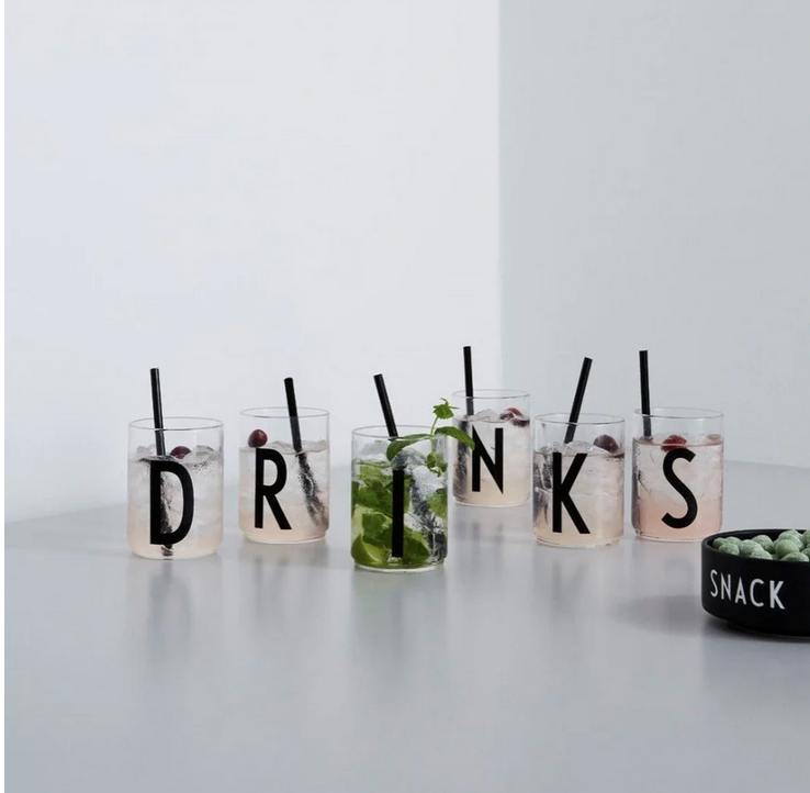 Design Trinkglass Personal mit Buchstaben (Varianten von A bis Z) Design Letters