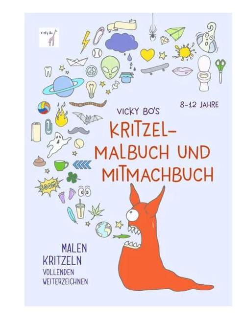 Kritzel-Malbuch und Mitmachbuch. 8-12 Jahre