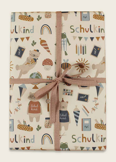 Geschenkpapier “Schulkind” – Serie “Nature Kids”