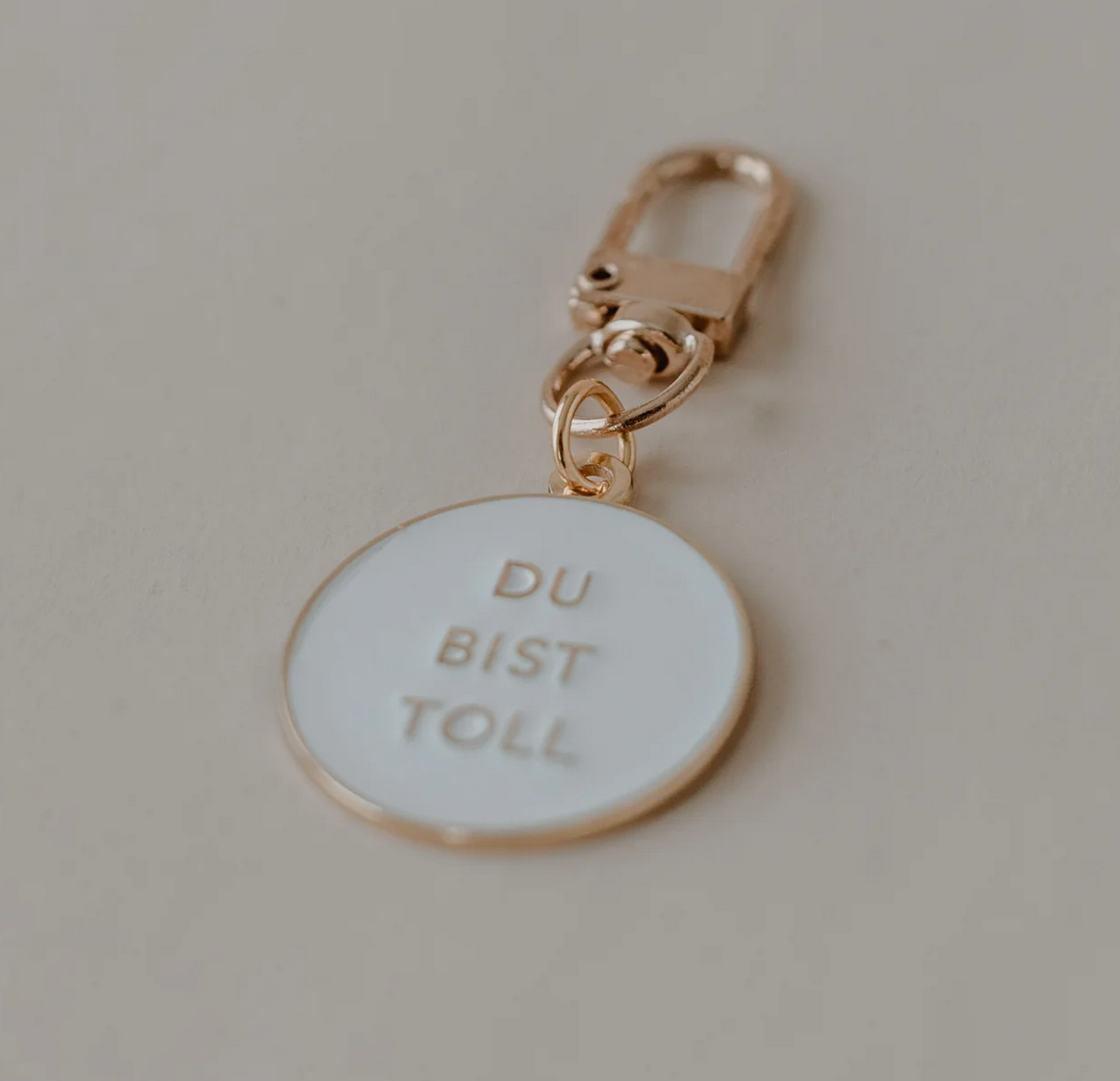 Schlüsselanhänger Du bist toll Eulenschnitt
