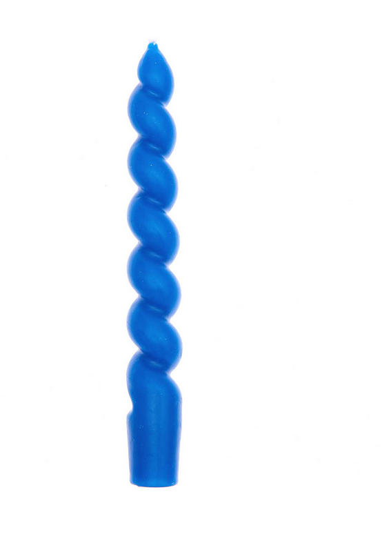 YEY! Let's Party Spiralkerze, Kornblume Blau