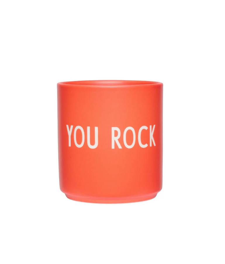 Becher YOU ROCK Orange Design Letters