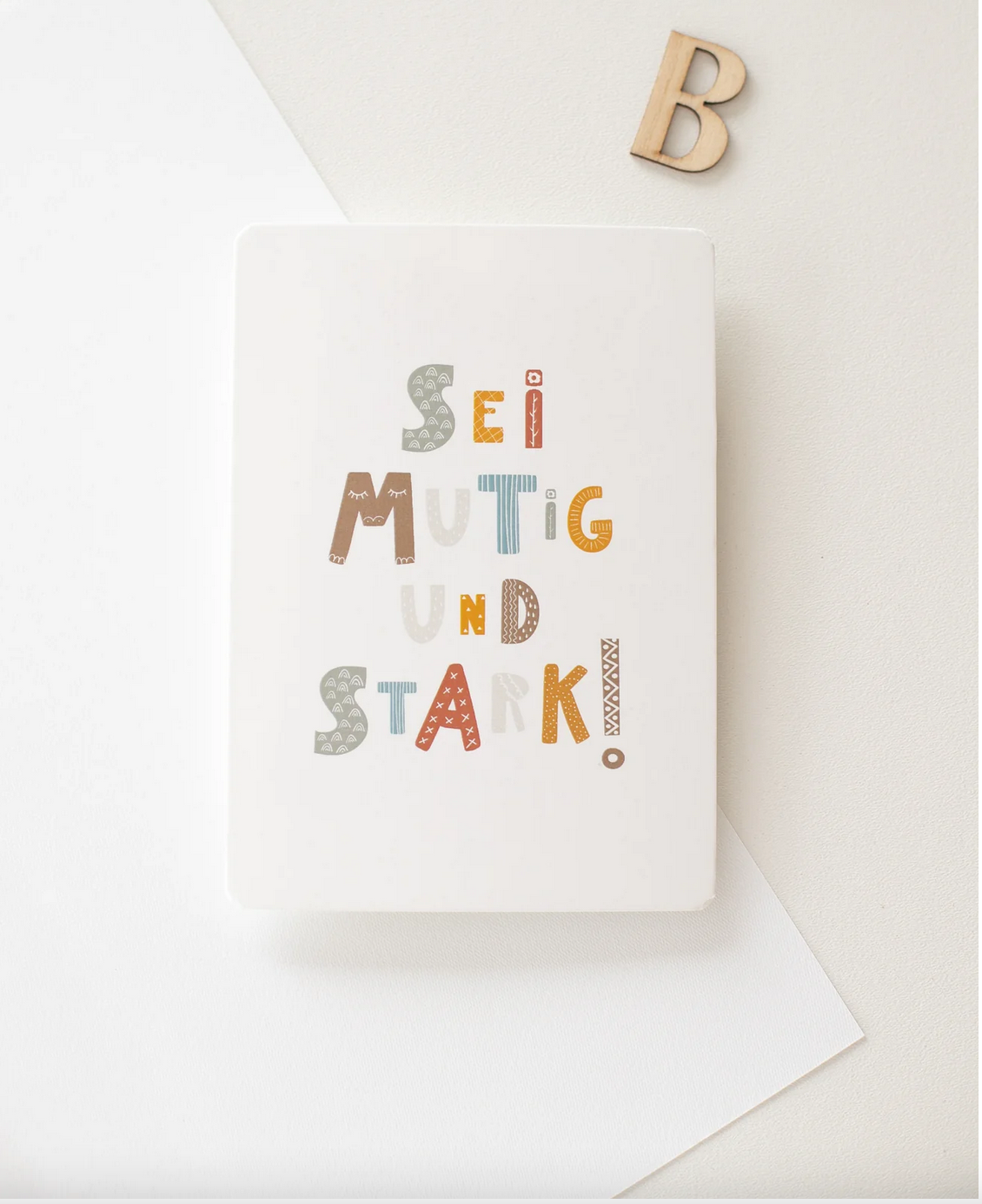Postkarte Sei Mutig Gruenwald Design