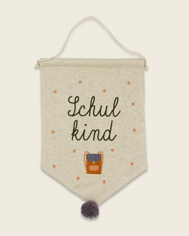 Wandbehang mit Ranzen „Schulkind“ Ava&Yves