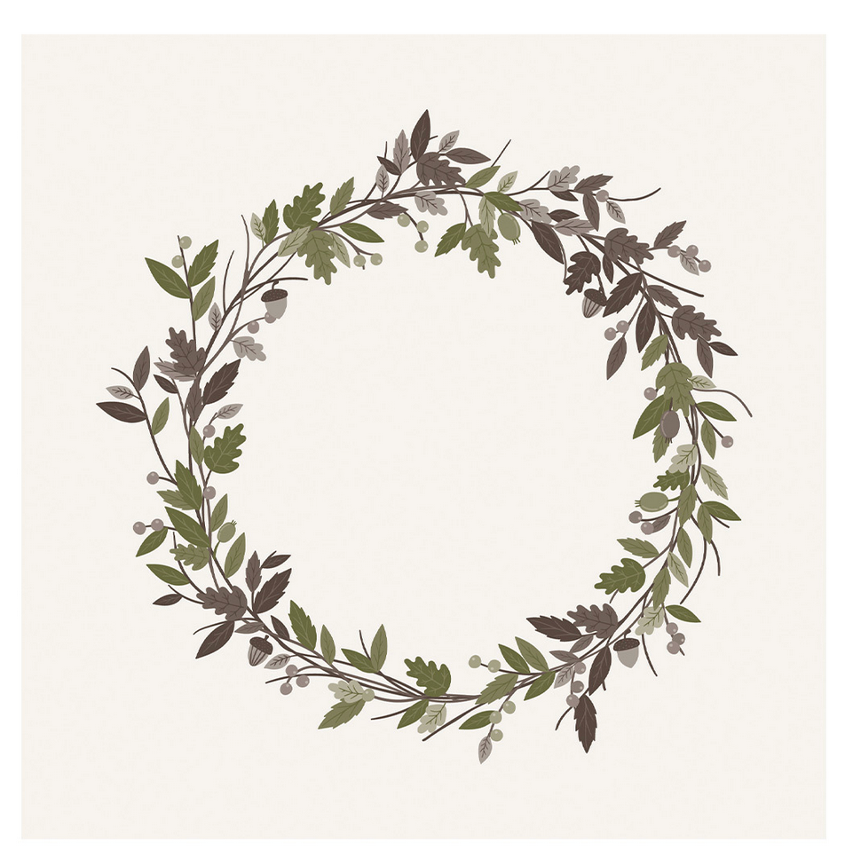 Papierservietten Autumn Wreath Servietten von Ib Laursen