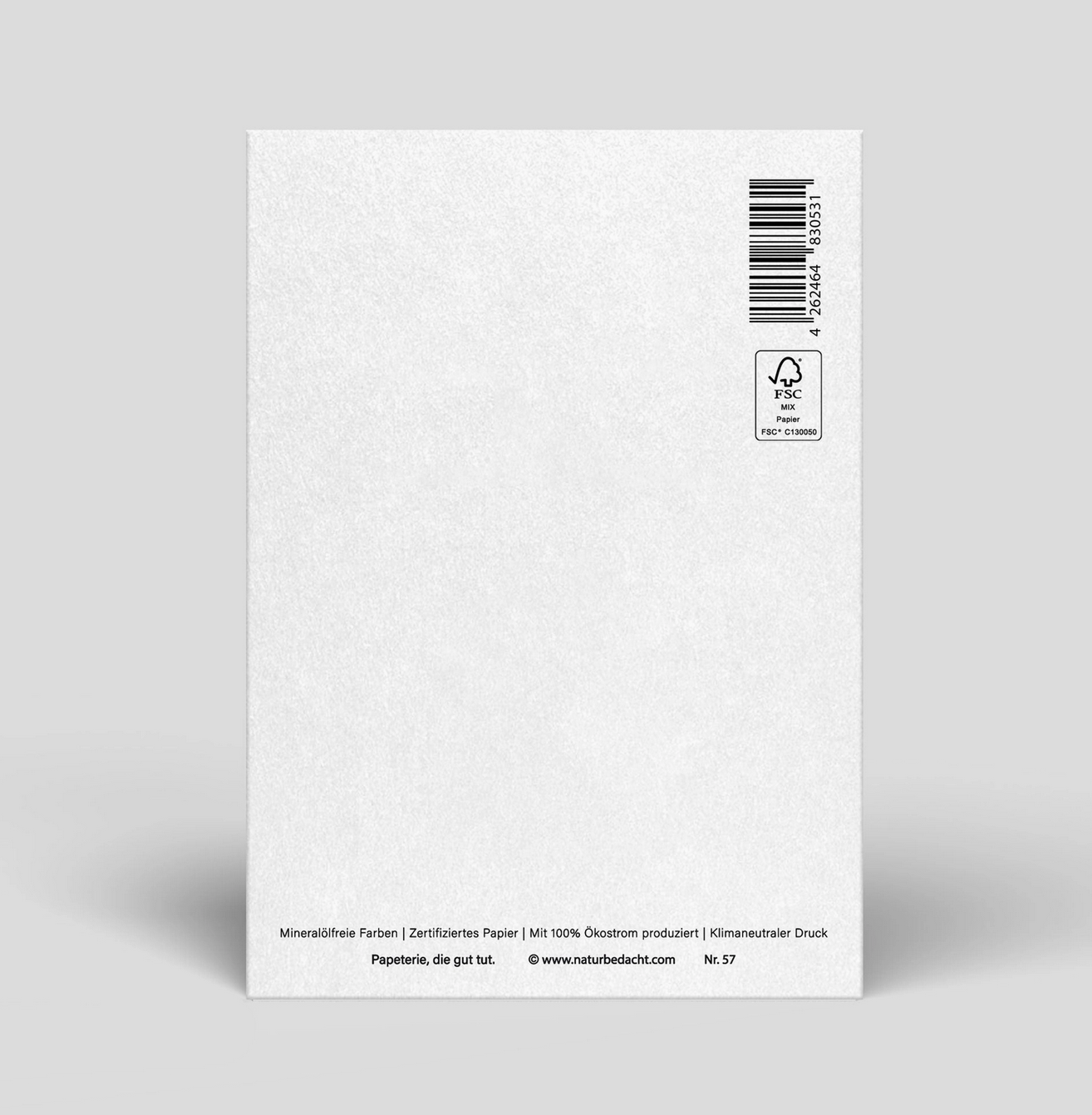 Jetzt und Immer Postkarte Naturbedacht
