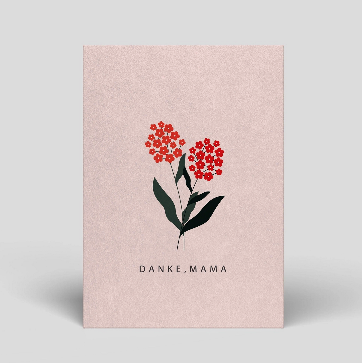 Danke, Mama Postkarte Naturbedacht