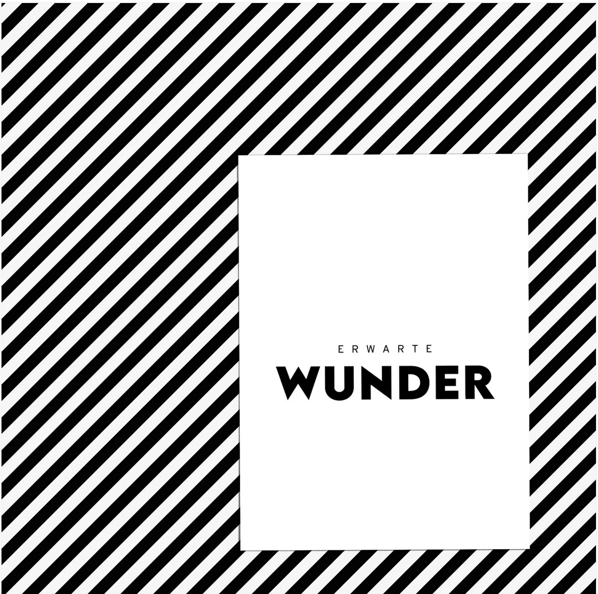 Erwarte Wunder Postkarte Love is the new Black