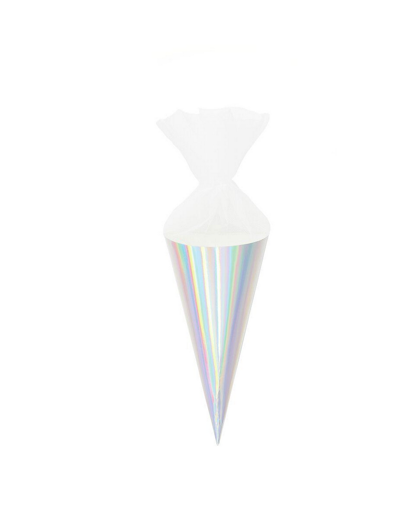 Schultüte Tüllverschluss Irisierend 20cm Rico Design