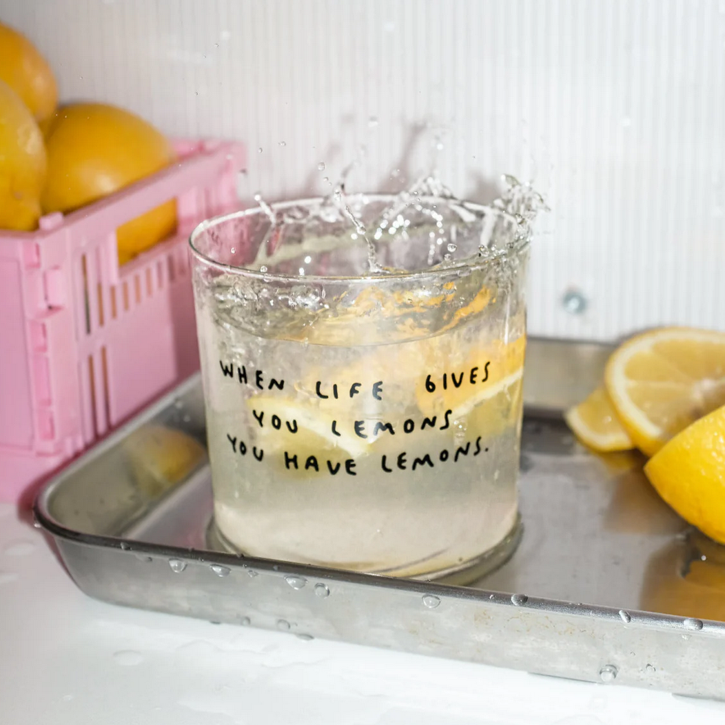Glas When life gives you lemons Yahya Studio