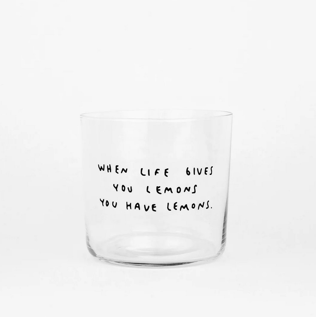 Glas When life gives you lemons Yahya Studio