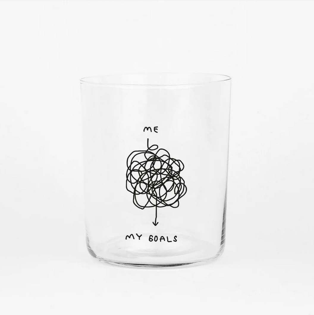 Glas groß Me and my goals Yahya Studio