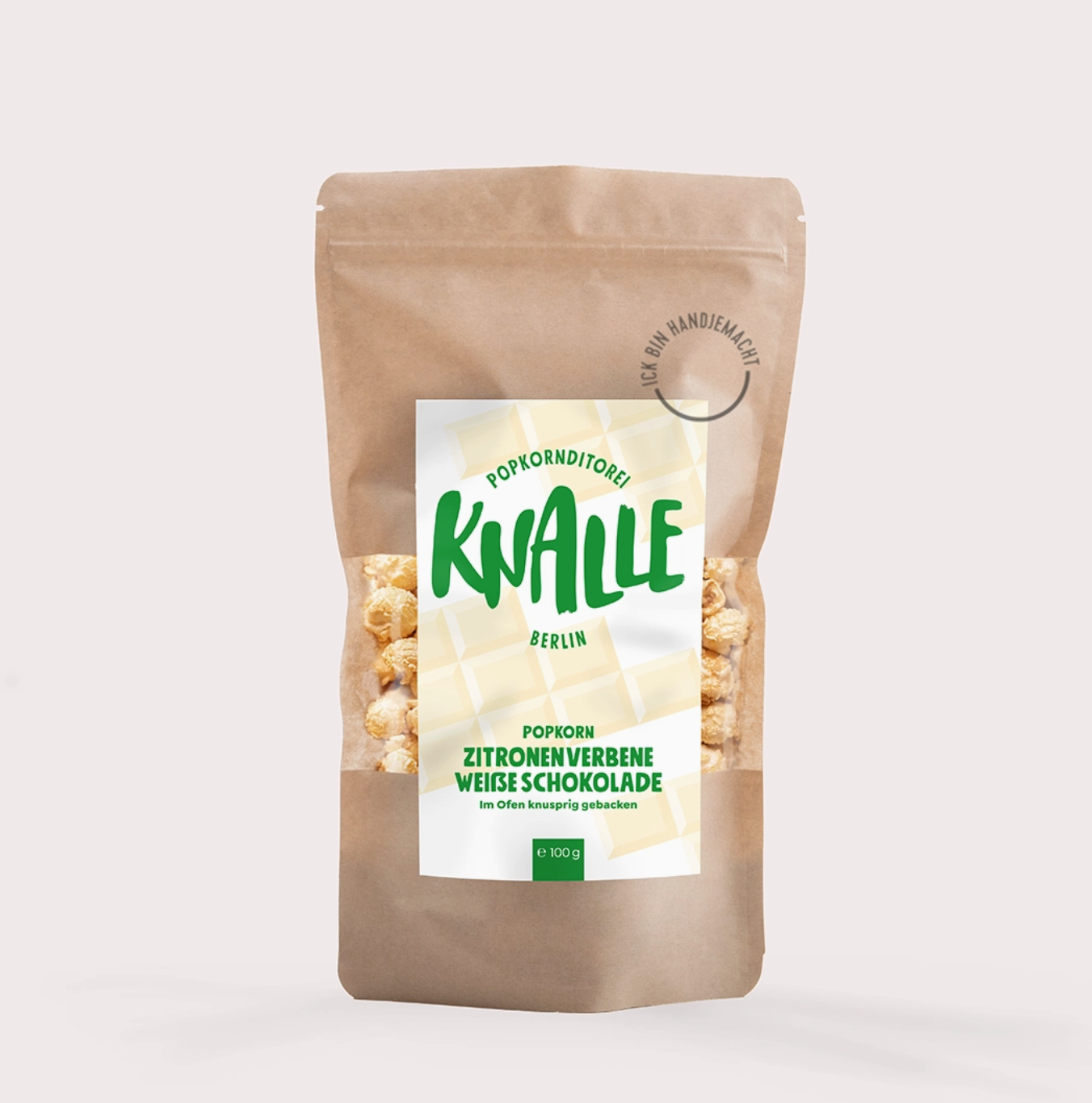 Zitronenverbene Weiße Schokolade Popcorn