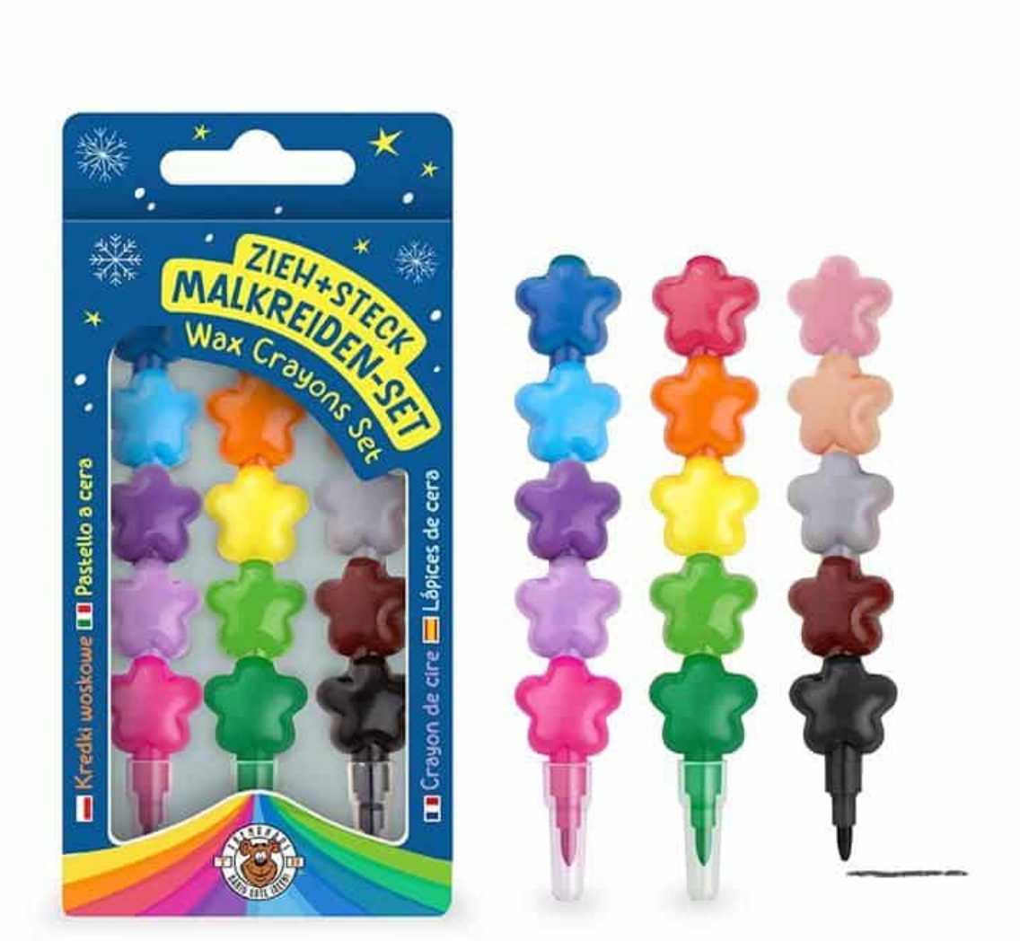 Trendhaus Magic Moments – Wachsmalkreide Zieh- & Steck 3er Set