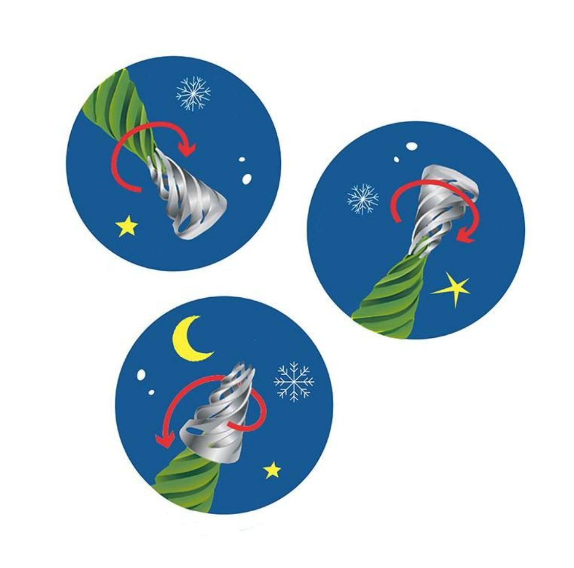 Magic Moments Magic Swirl Tree Spin & Twist, 3-fach sortiert