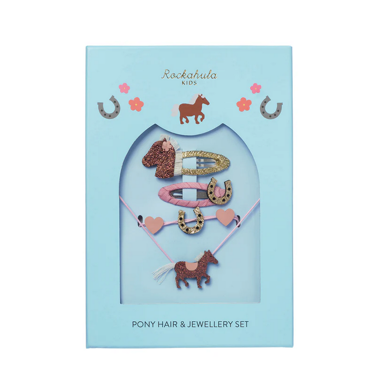 Peggy Pony Hair & Jewellery Set  Rockahula