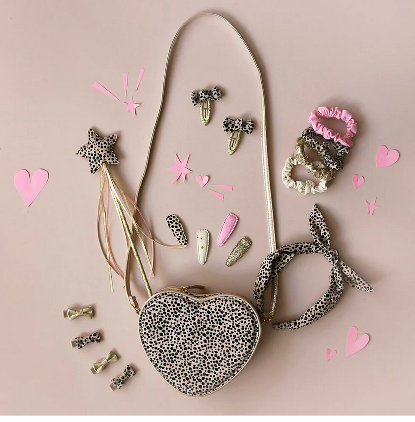 Love Heart Leopard Bag Rockahula