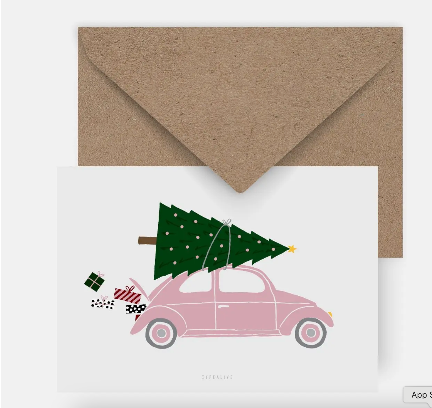 typalive Postkarte / Driving Home For Christmas