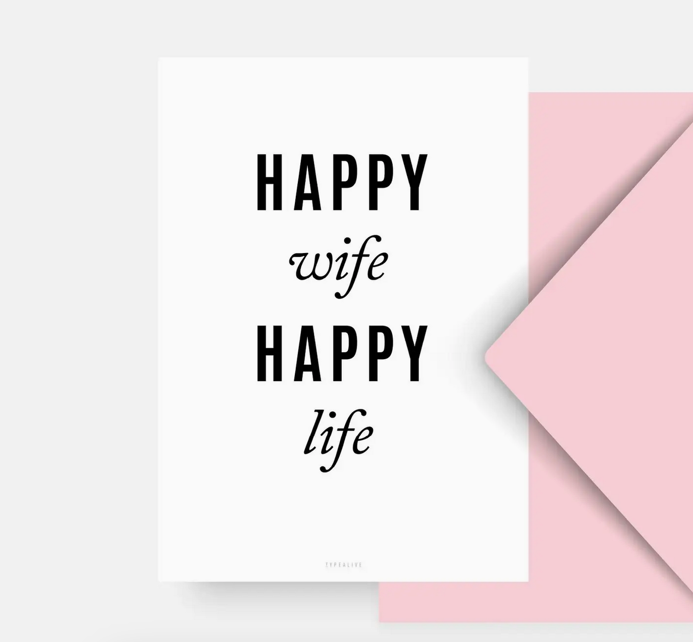 typalive Postkarte / Happy Wife