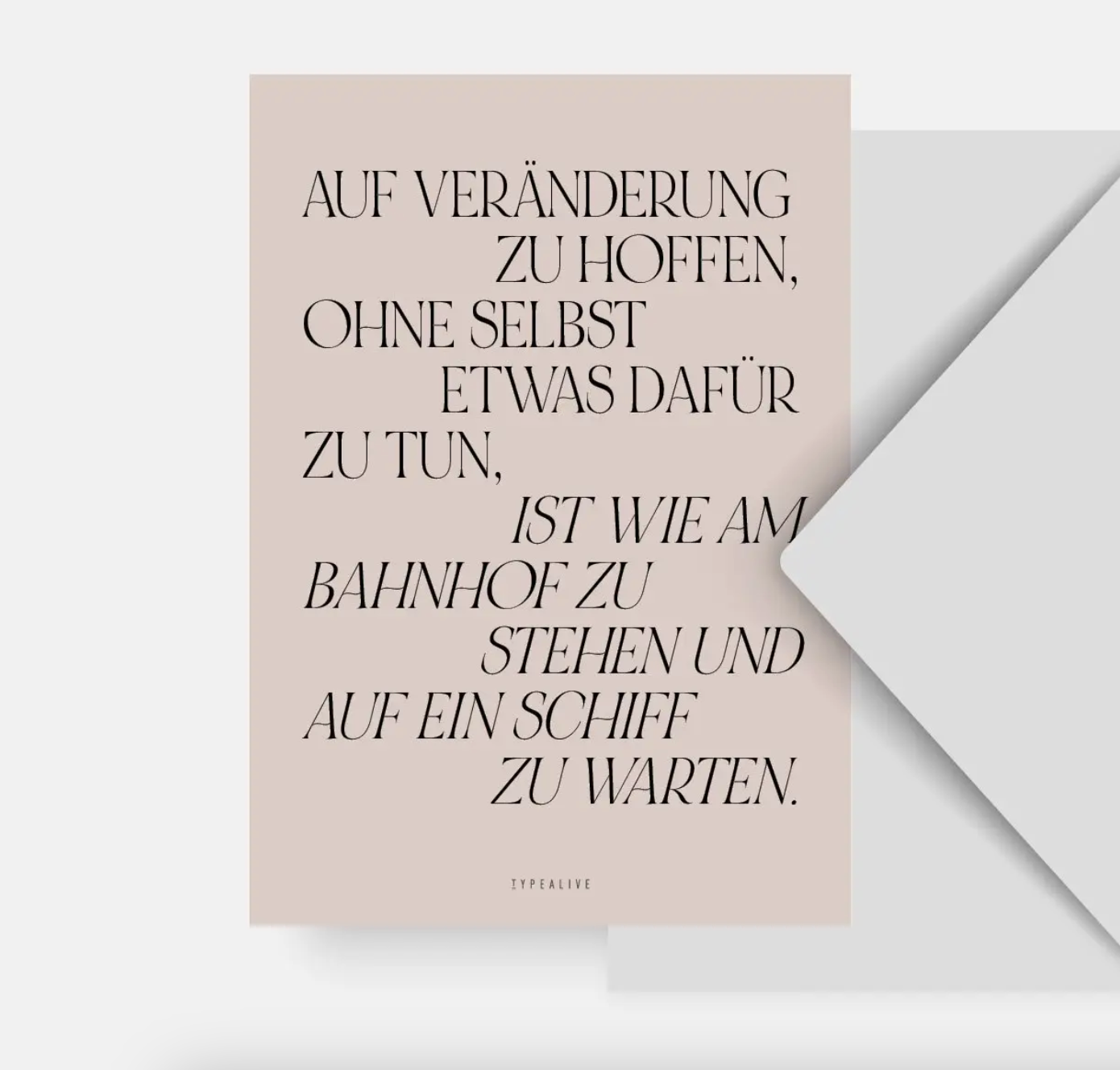 typalive Postkarte / Veränderung