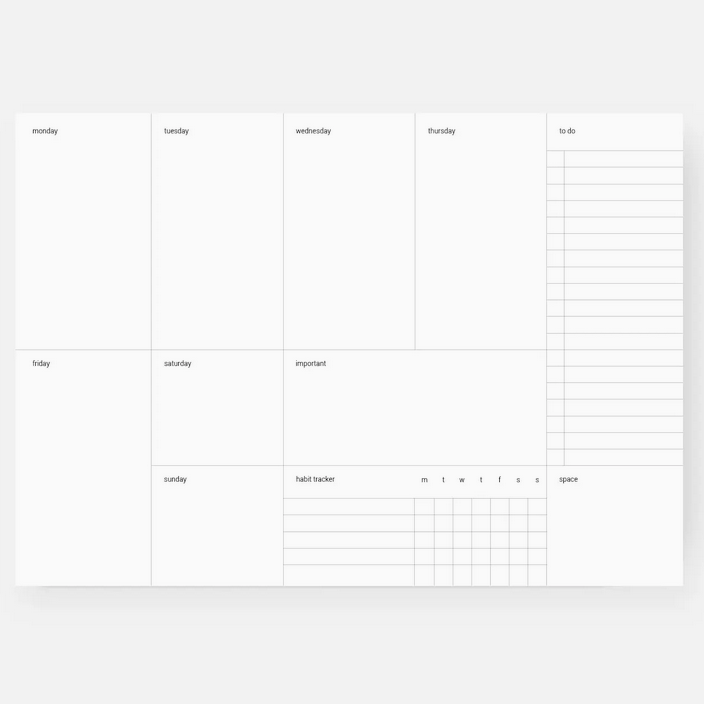 typalive Wochenplaner / Plain