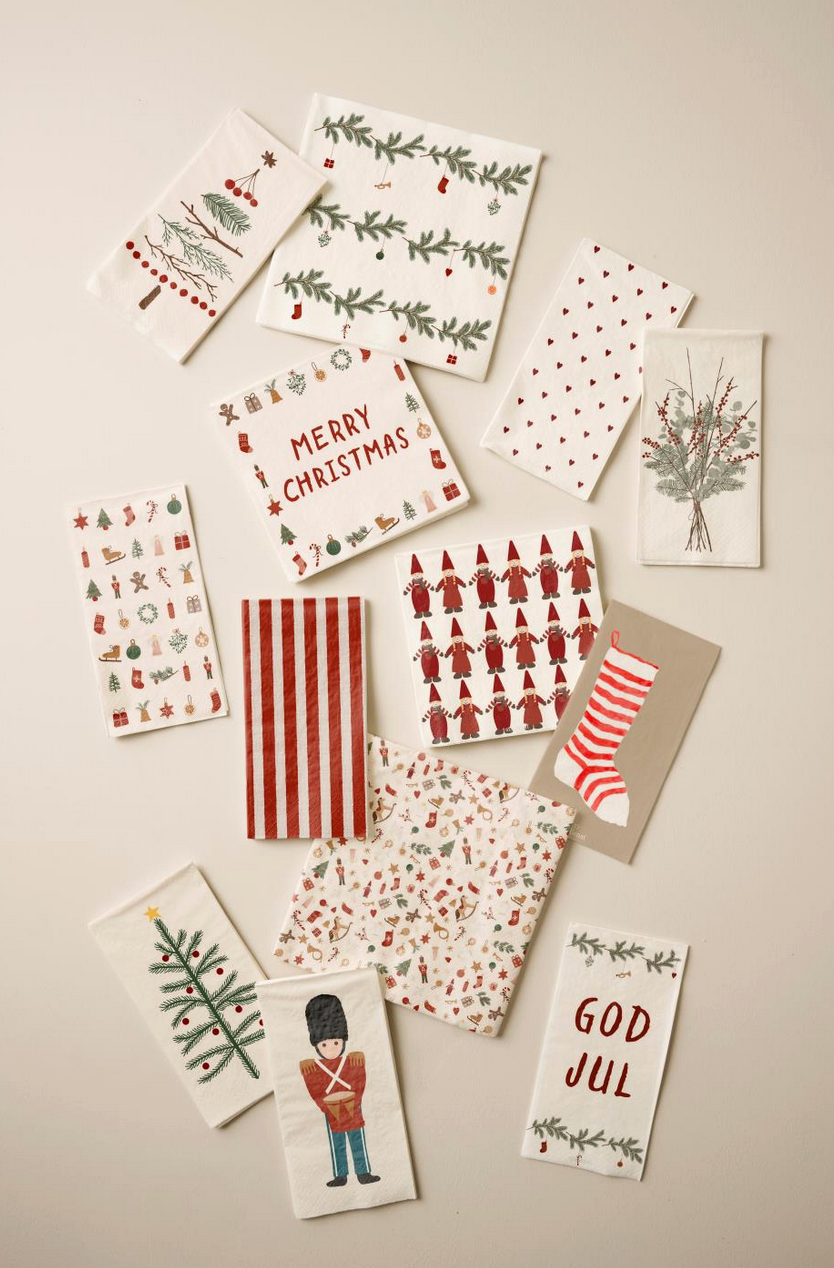 Ib Laursen Papierservietten - Weihnachtsstrauß 16 Stk.