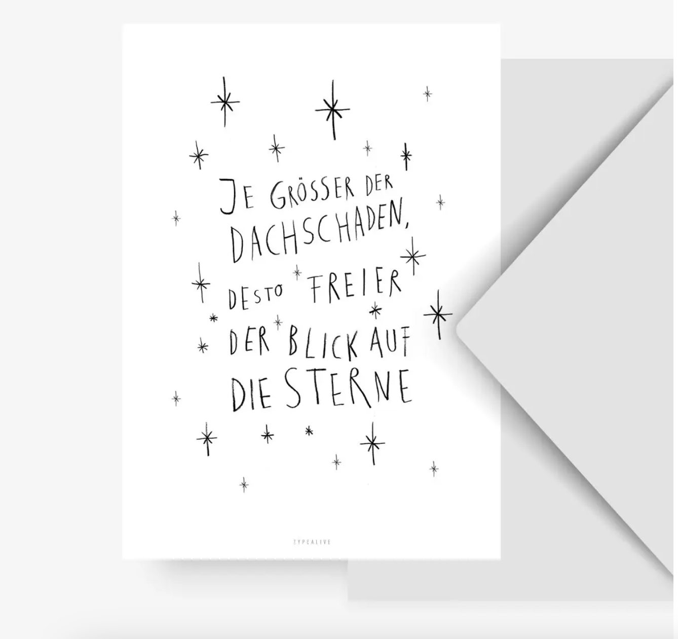 typalive Postkarte / Dachschaden