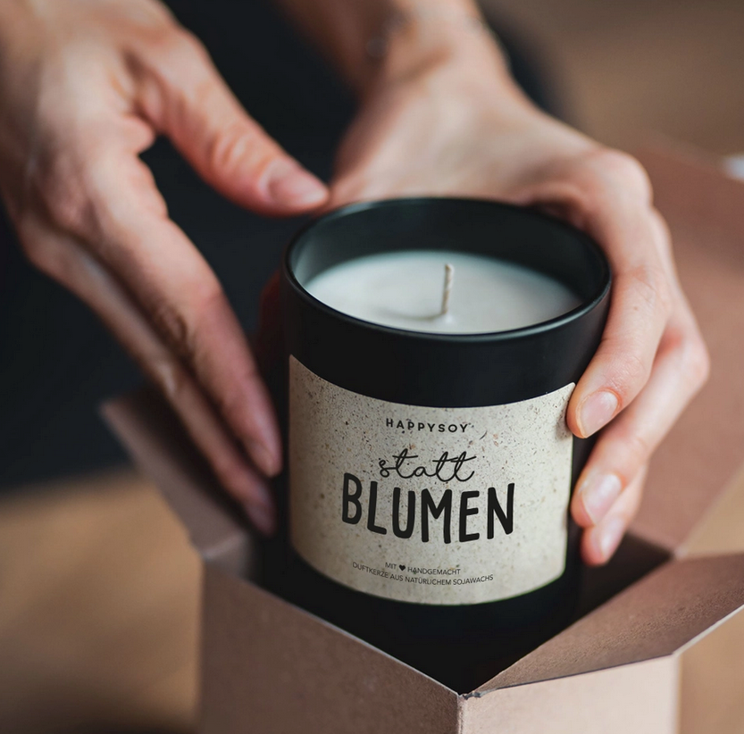 Duftkerze Statt Blumen Happysoy