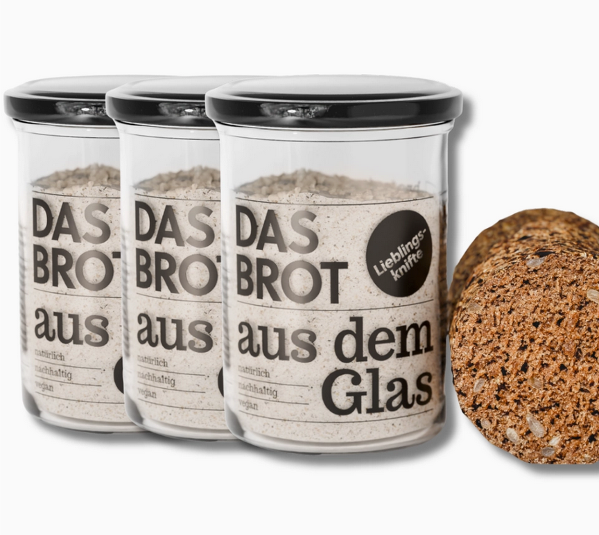 Brotbackmischung im Glas "Lieblingsknifte"