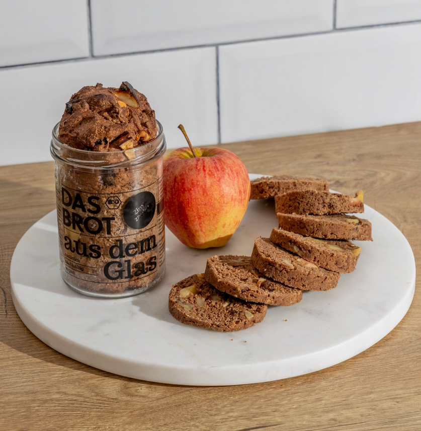 Bio-Brotbackmischung im Glas "Zimtzauber"
