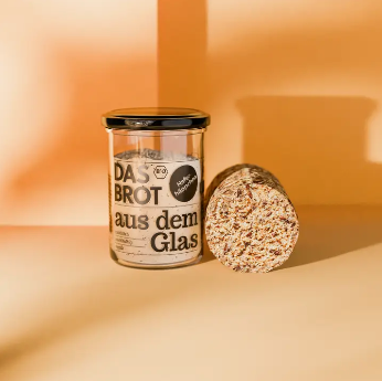 Bio-Brotbackmischung im Glas "Haferhäppchen"