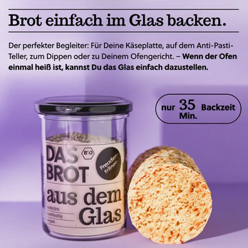 Bio-Brotbackmischung im Glas "Freudentränen"