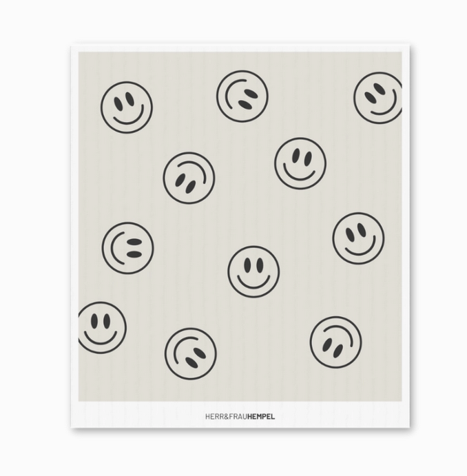 Schwammtuch Smileys Herr&FrauHempel