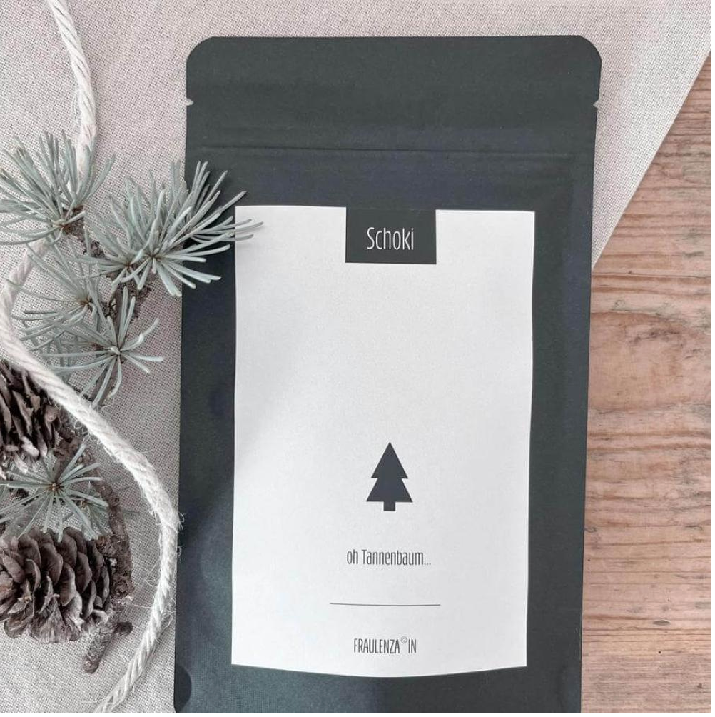 Schokodrops MIDI „Oh Tannenbaum“ – 80 g Vollmilch-Schokolade