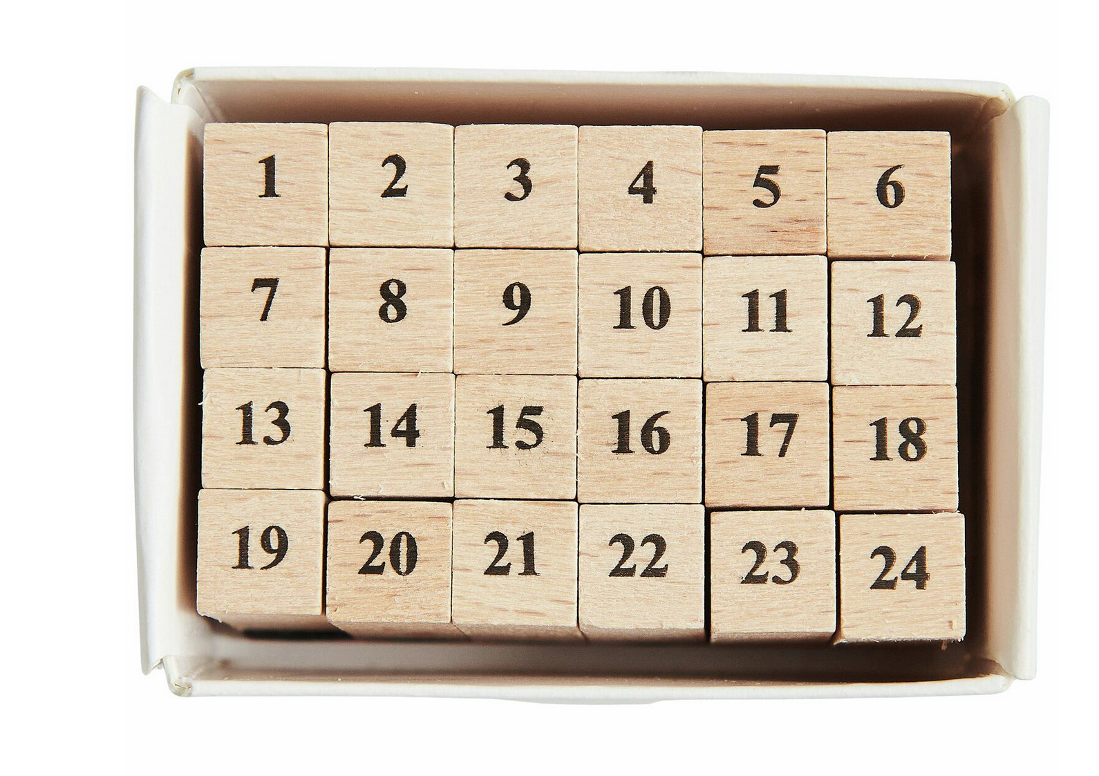 Mini Stempelset Zahlen 1-24