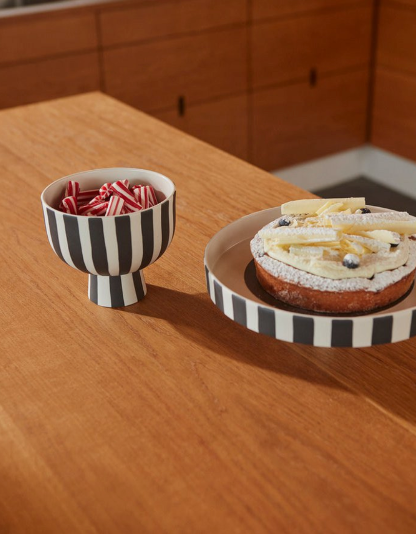 Toppu Bowl Schwarz/Weiß OYOY