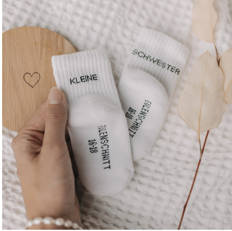 Babysocken Kleine Schwester Eulenschnitt