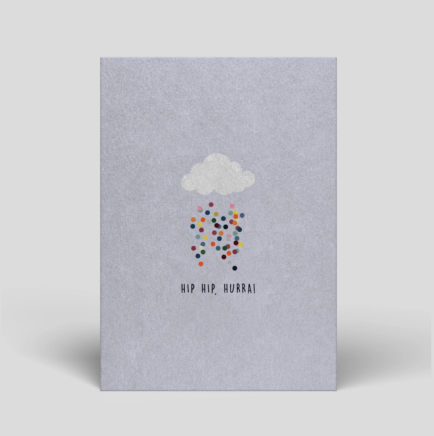 Hip Hip, Hurra Postkarte Naturbedacht