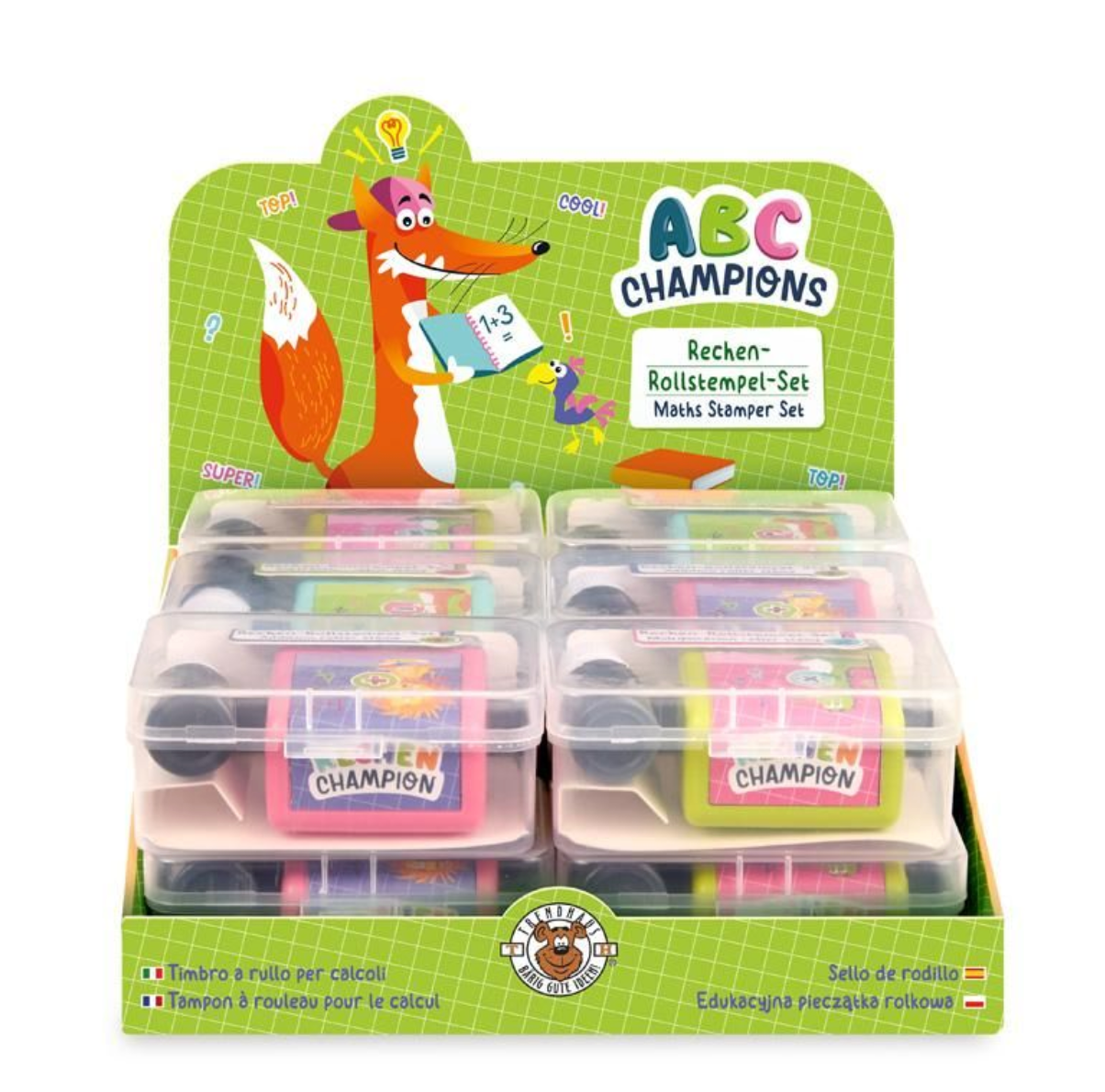 ABC-5 Rechen-Rollstempel-Set 2-teilig,3-fach sortiert Trendhaus