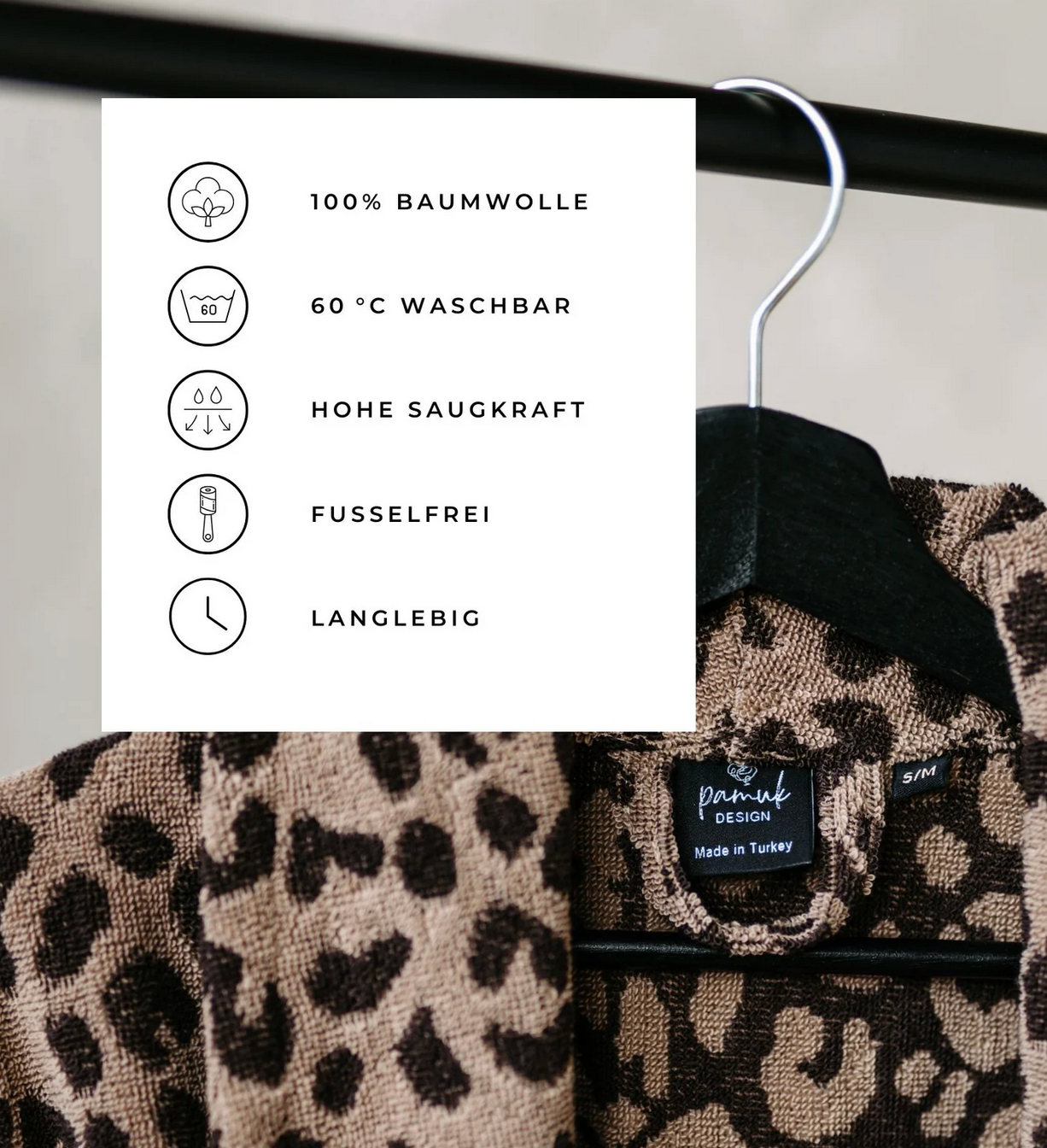 Bademantel Leo Pamuk Design