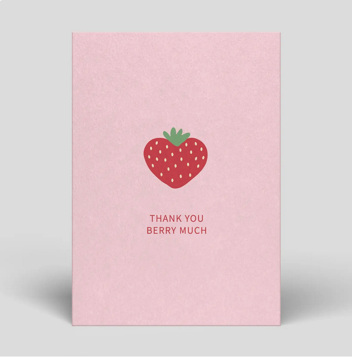 Postkarte - Danke - Thank you berry much Naturbedacht
