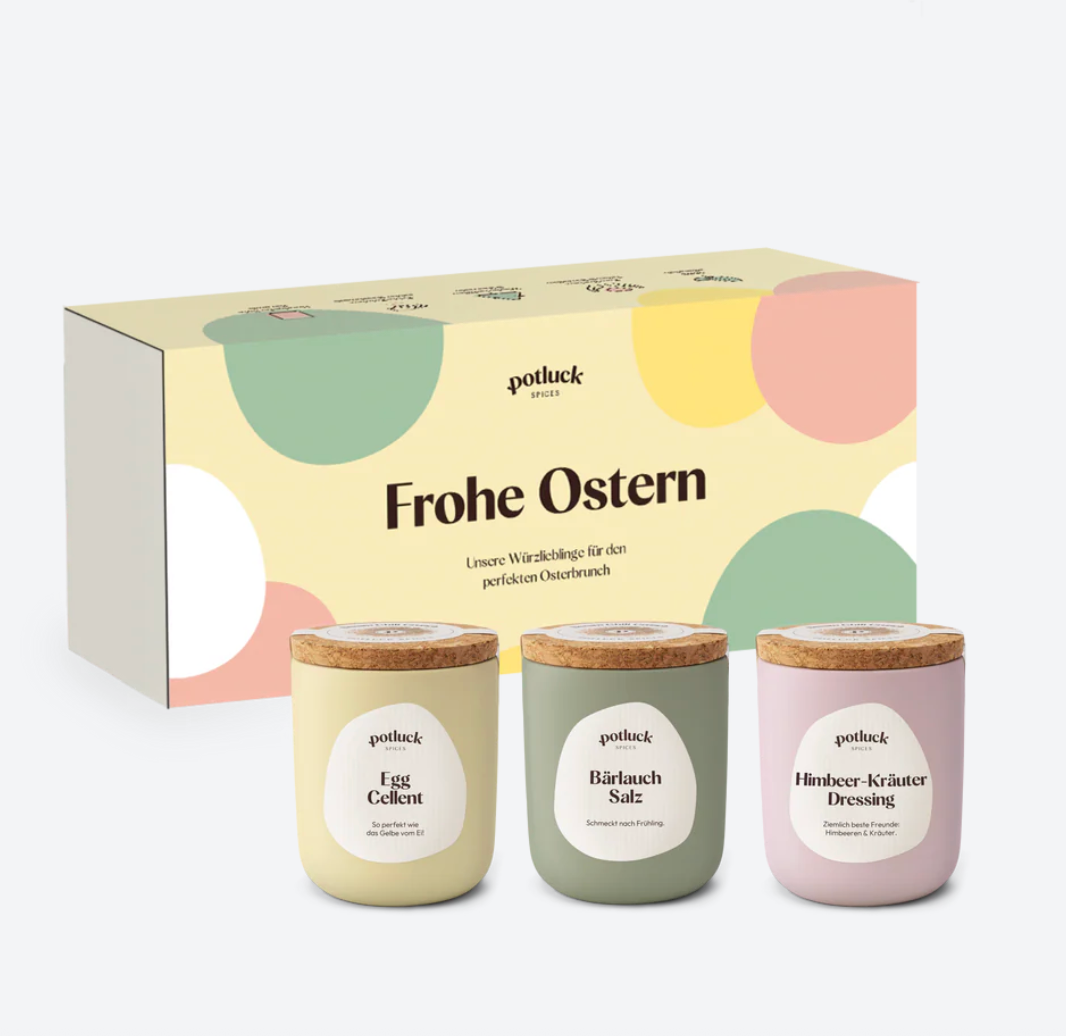 3er Geschenkset ,,Frohe Ostern'' Potluck