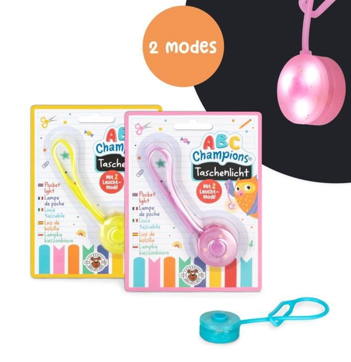 ABC CHAMPIONS Taschenlichter, 3-fach sortiert