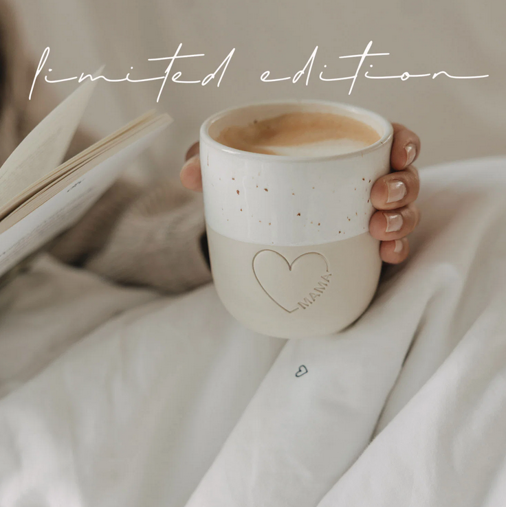 Becher Limited Edition großes Herz Mama - Eulenschnitt