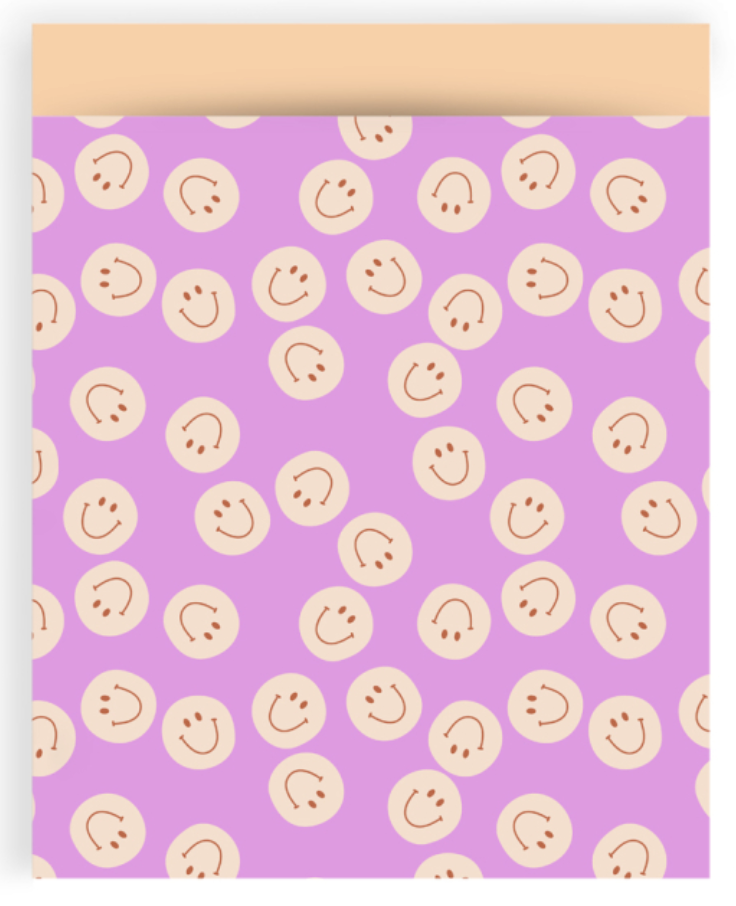 Papiertüte Smile Pink Peach 27 x 34 cm