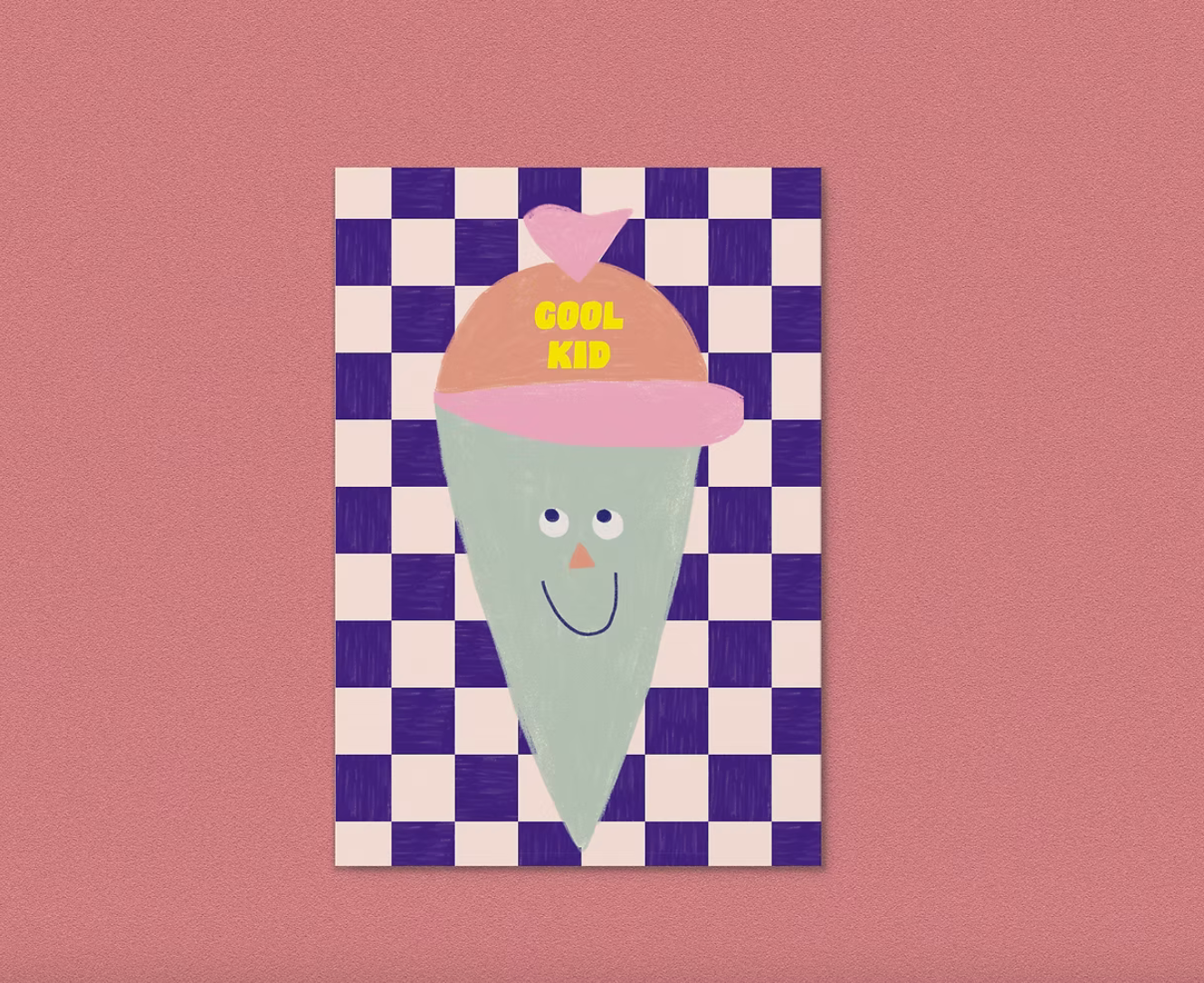 Postkarte Cool Kid