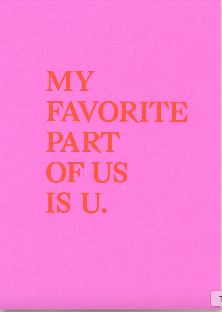 Postkarte Deli Cards "My favorite part"